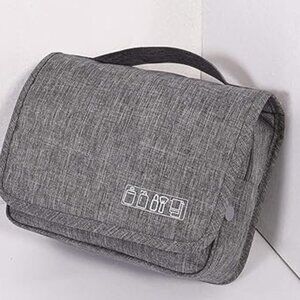 New! Travel Toiletry Bag, Portable Hanging Organizer, Travel-Size Accessories